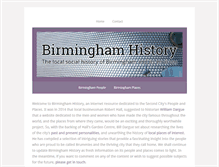 Tablet Screenshot of birminghamhistory.net